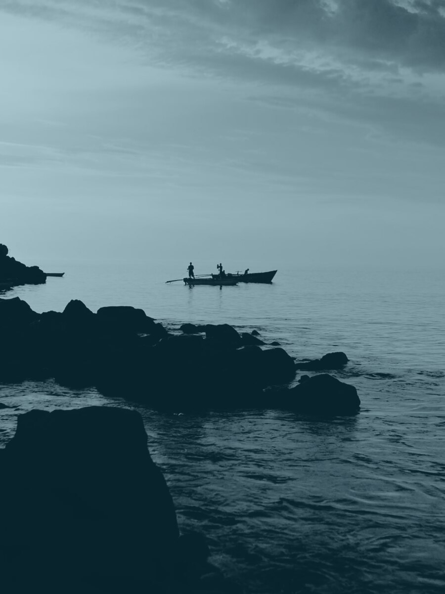 Fishing boat at dusk